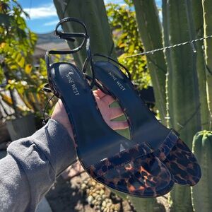 Women’s Nine West Leopard print high heels #11